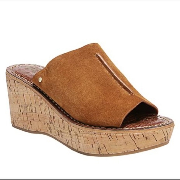 Sam Edelman Suede Ranger Wedge Sandals Size 9 - Picture 4 of 16